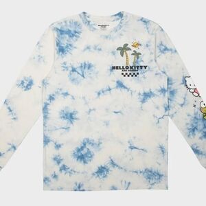 Mens Medium Hello Kitty Long-sleeve Crew Tee